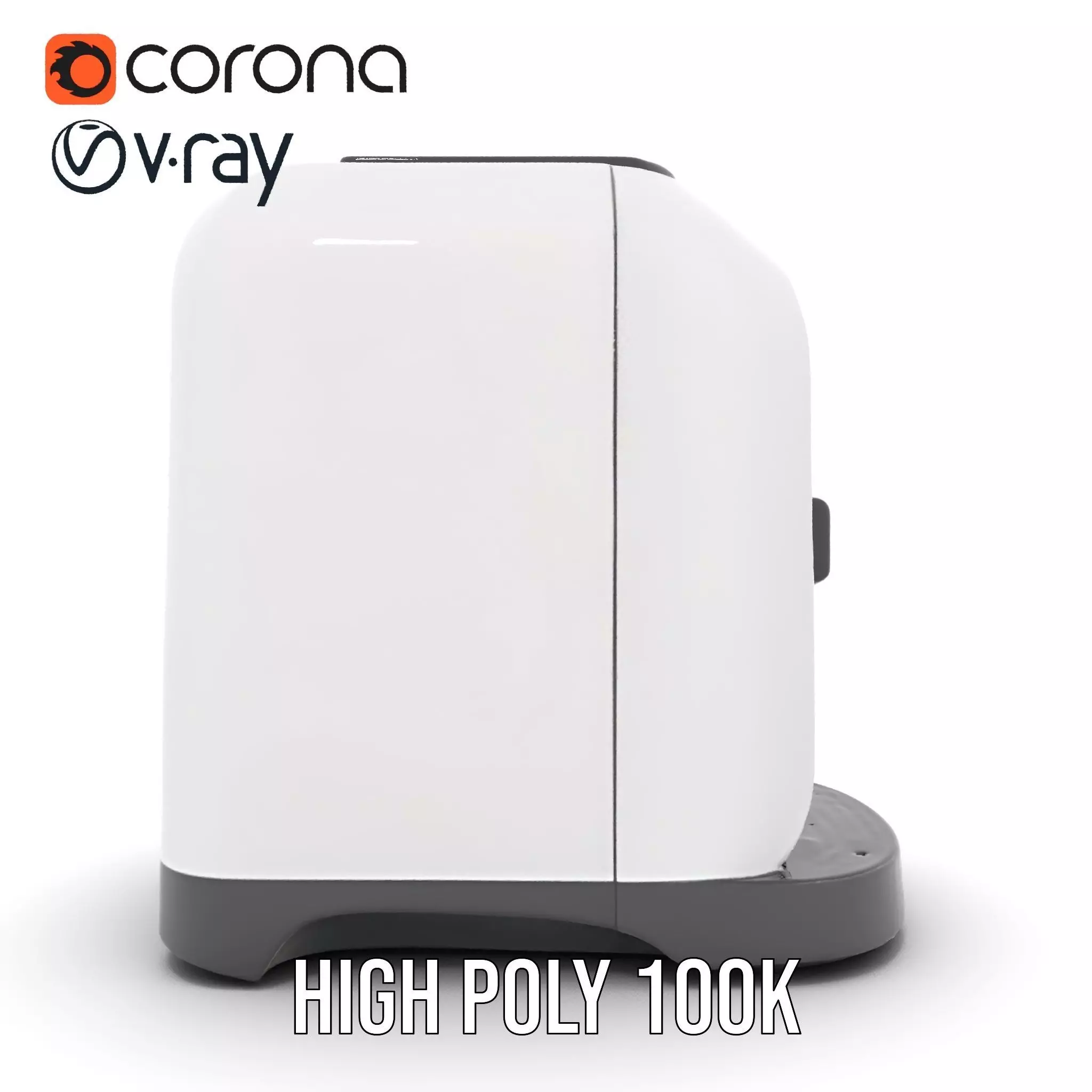 Smart Coffee Machine Model Pack with Interactive Features Low-poly 3D model_24