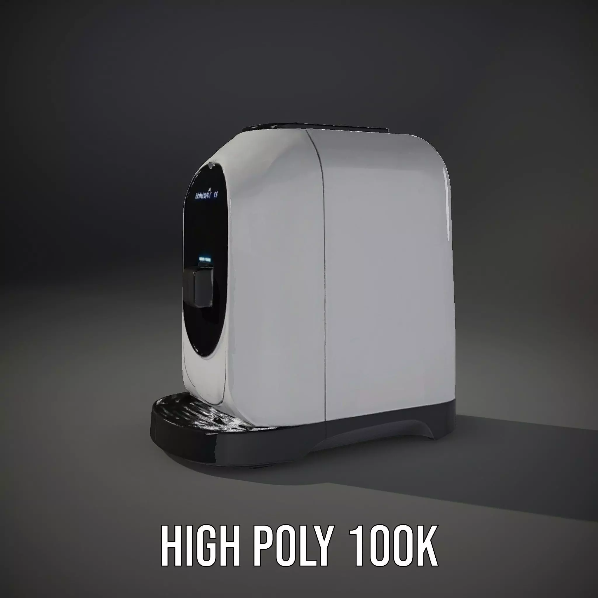 Smart Coffee Machine Model Pack with Interactive Features Low-poly 3D model_8