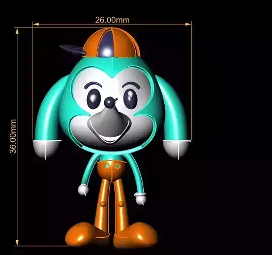 3D character design  3D printable model  3D print model