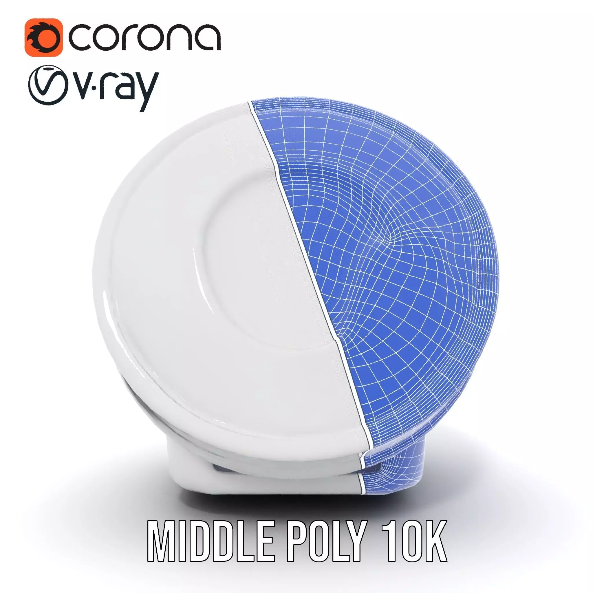 Round Plastic Container with Lid Model Pack Low-poly 3D model_19