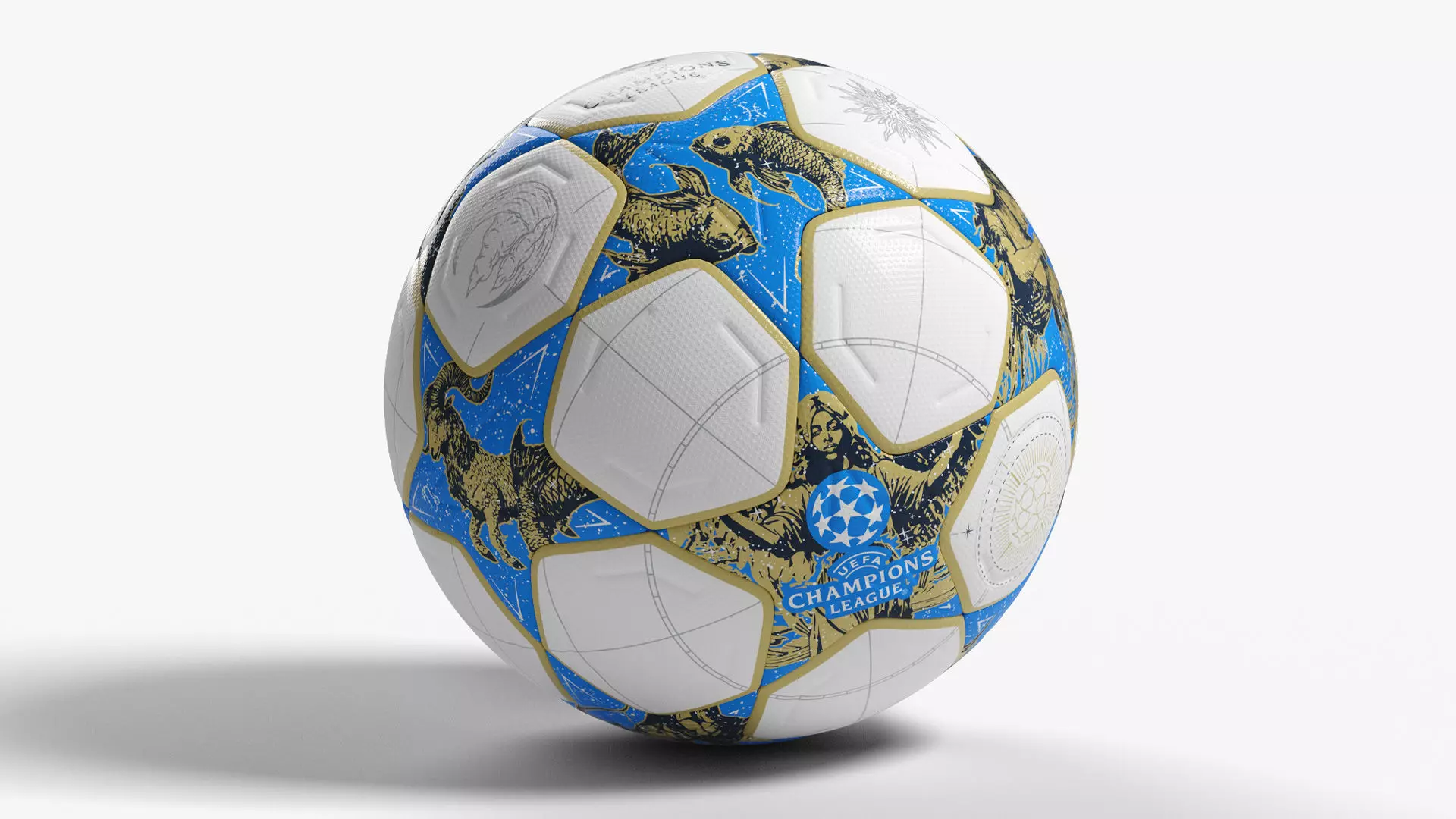 Adidas Champions League 25 26 ball zodiac signs 3D model_1