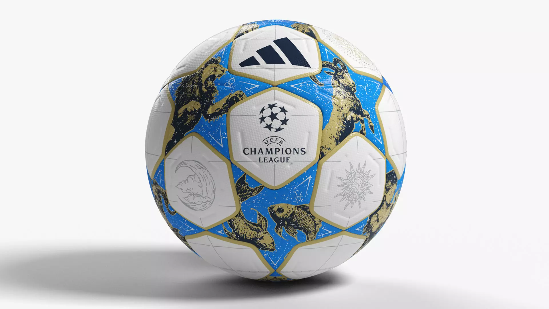 Adidas Champions League 25 26 ball zodiac signs 3D model_0