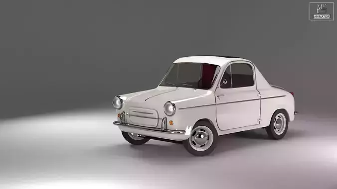 Vespa 400 1957 3D model
