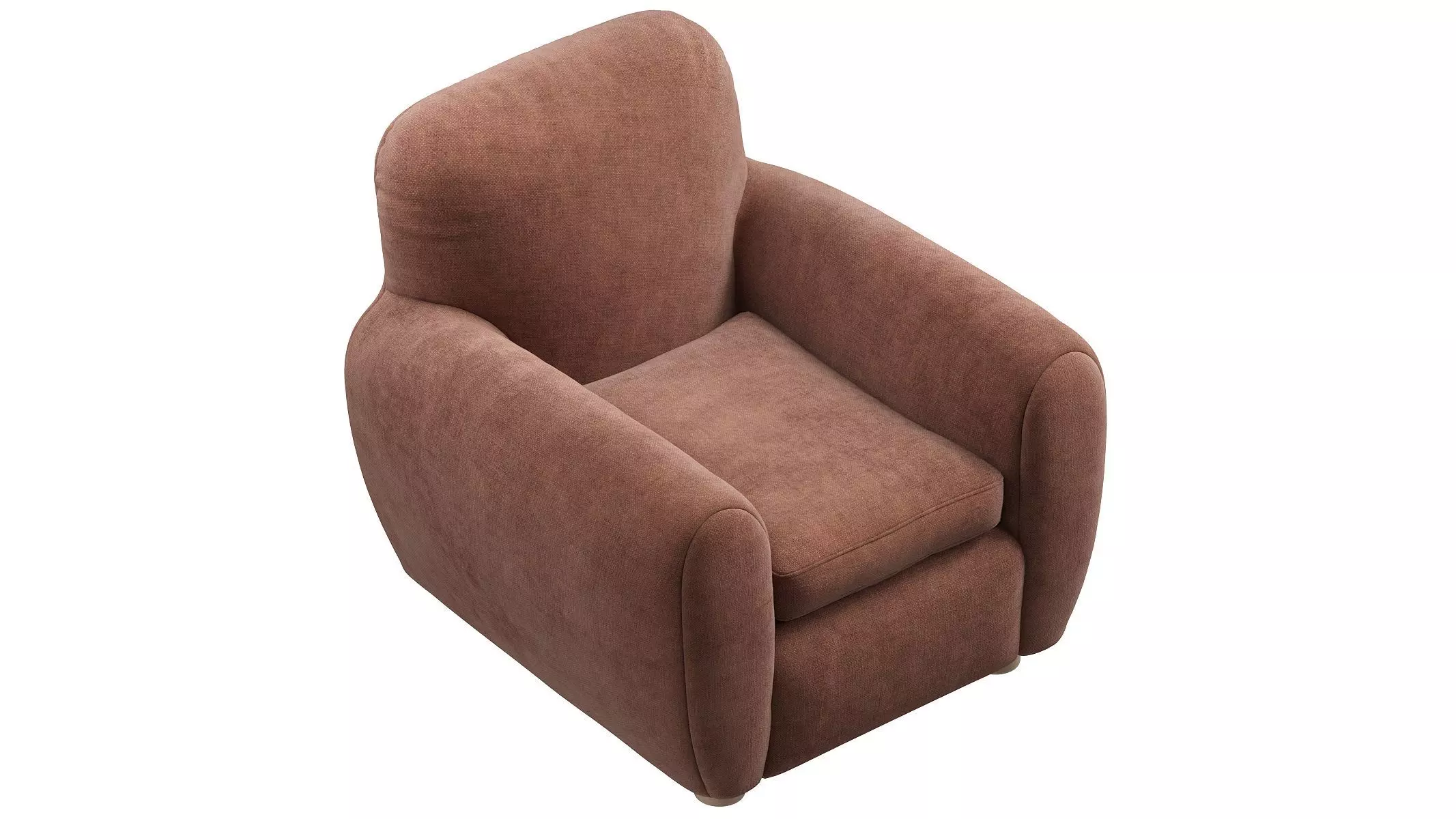 Pair Of Curved Lounge Chair 3D model_3