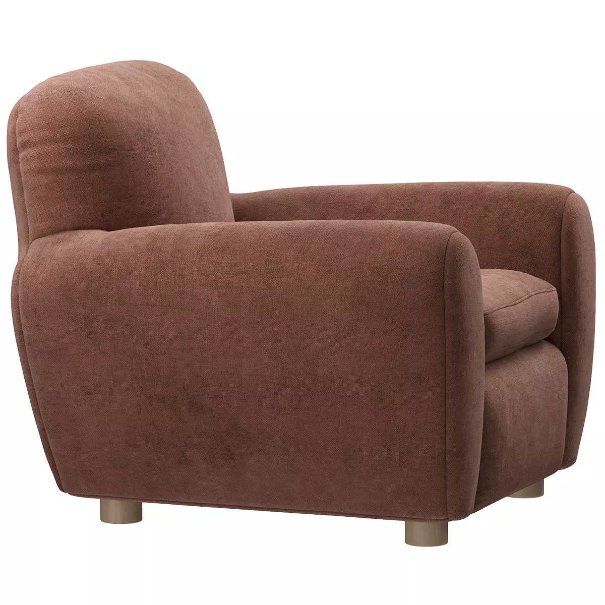 Pair Of Curved Lounge Chair 3D model_22