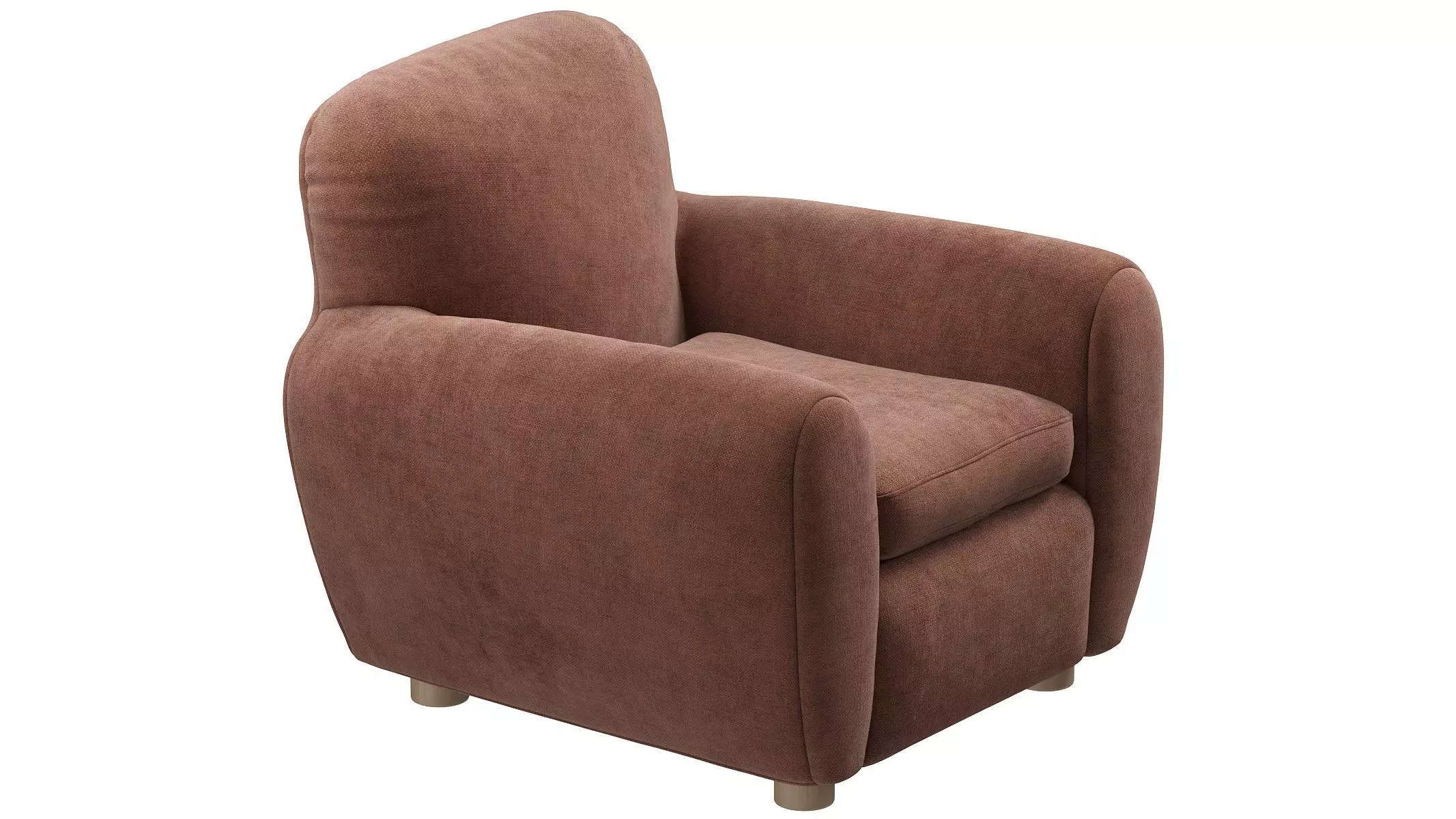 Pair Of Curved Lounge Chair 3D model_1