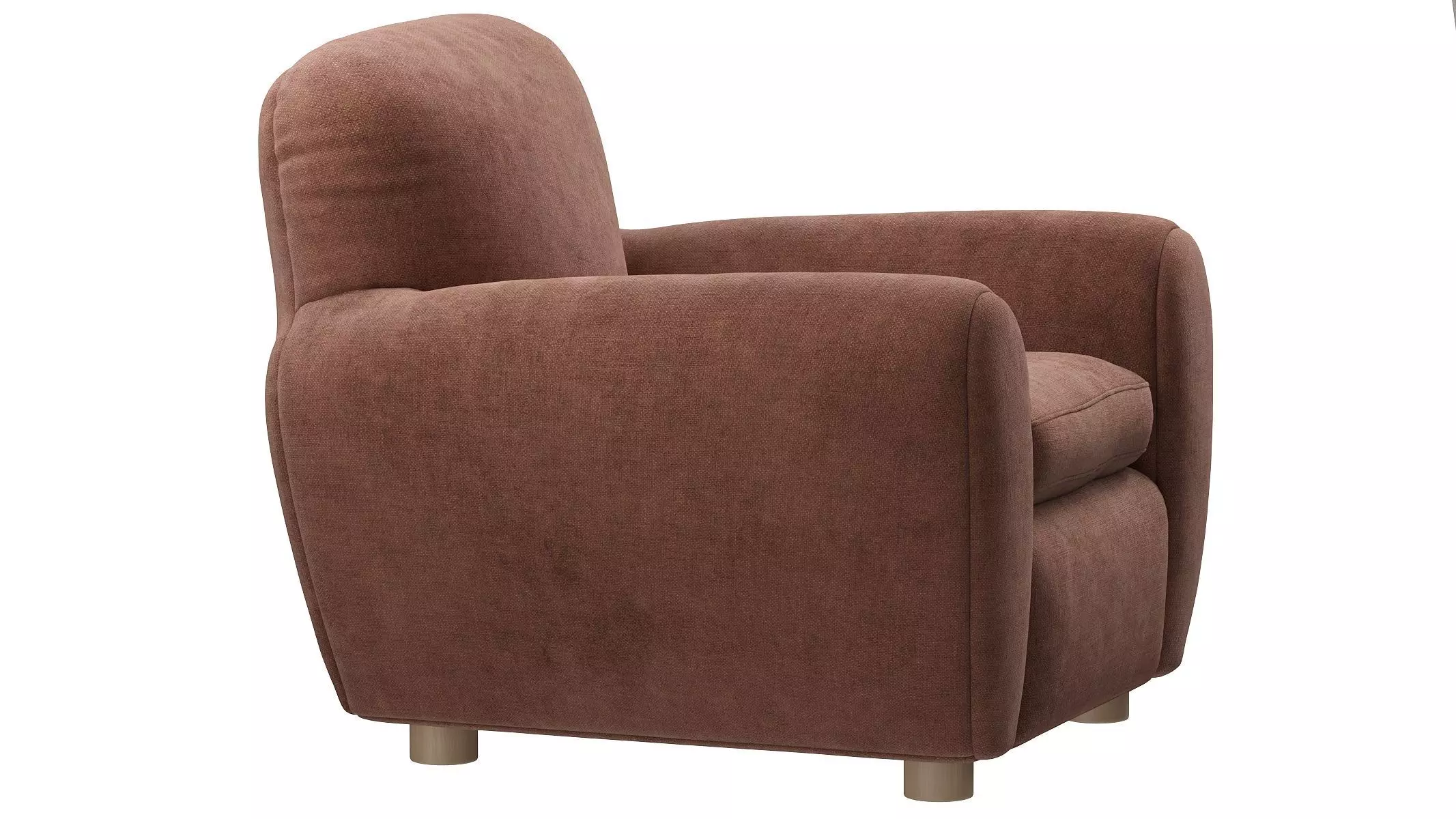 Pair Of Curved Lounge Chair 3D model_4