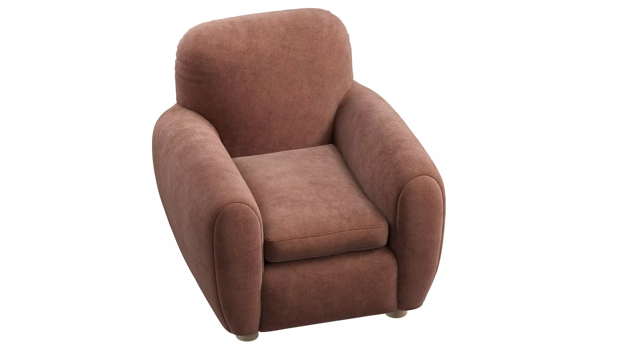 Pair Of Curved Lounge Chair 3D model_7