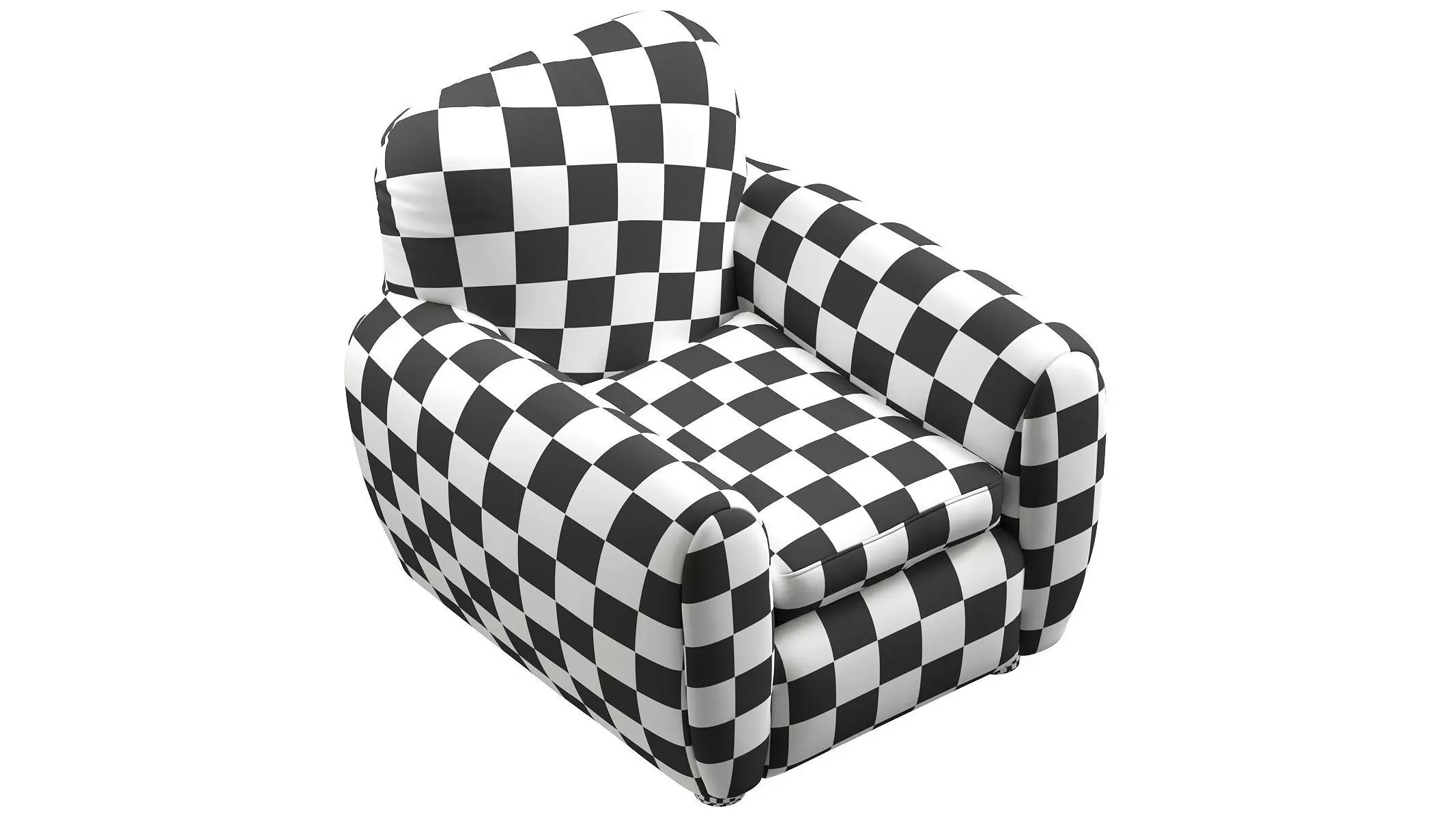 Pair Of Curved Lounge Chair 3D model_17