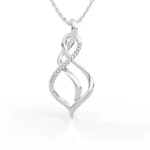 Elite Twist Drop Necklace