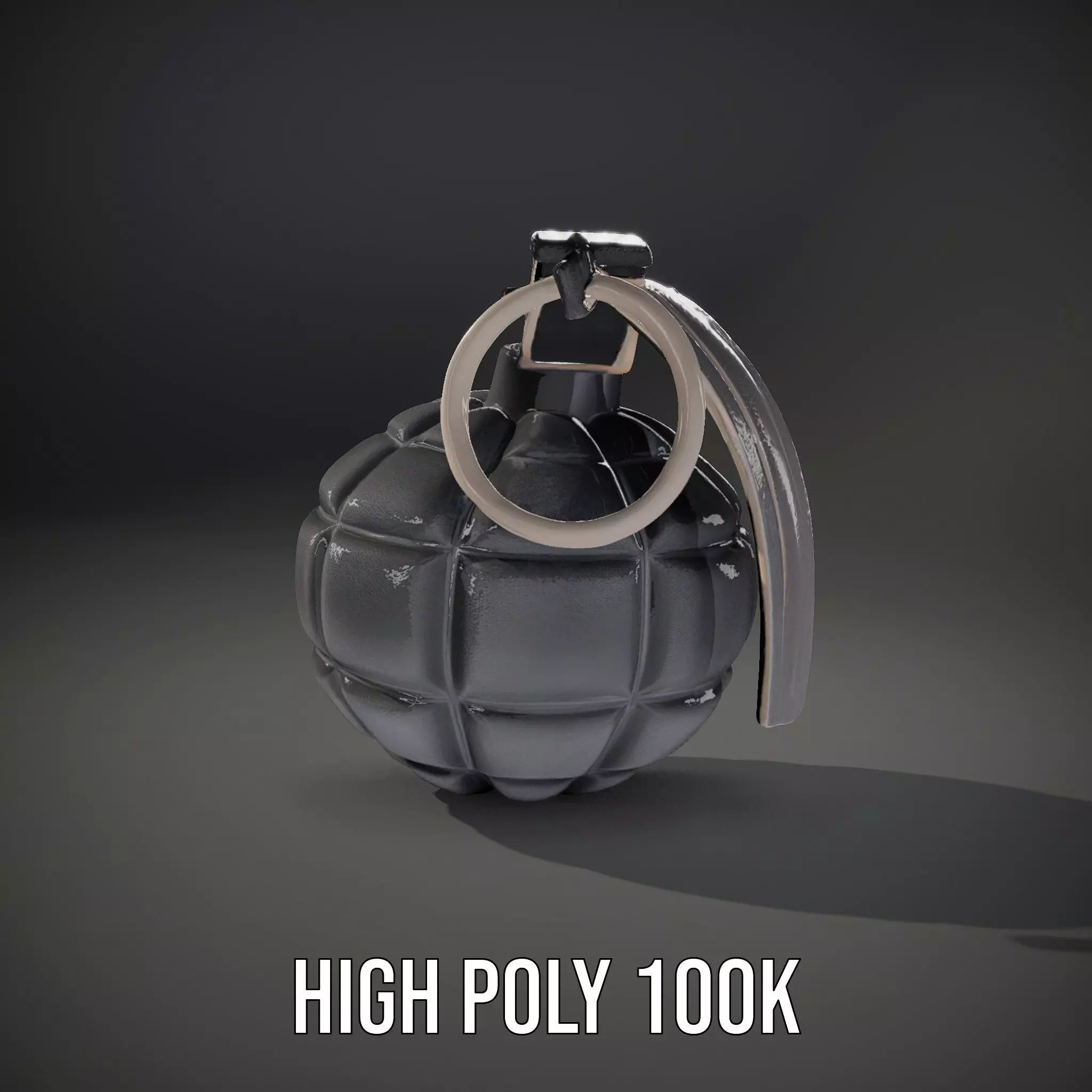 Grenade model pack with detailed texture and design Low-poly 3D model_8