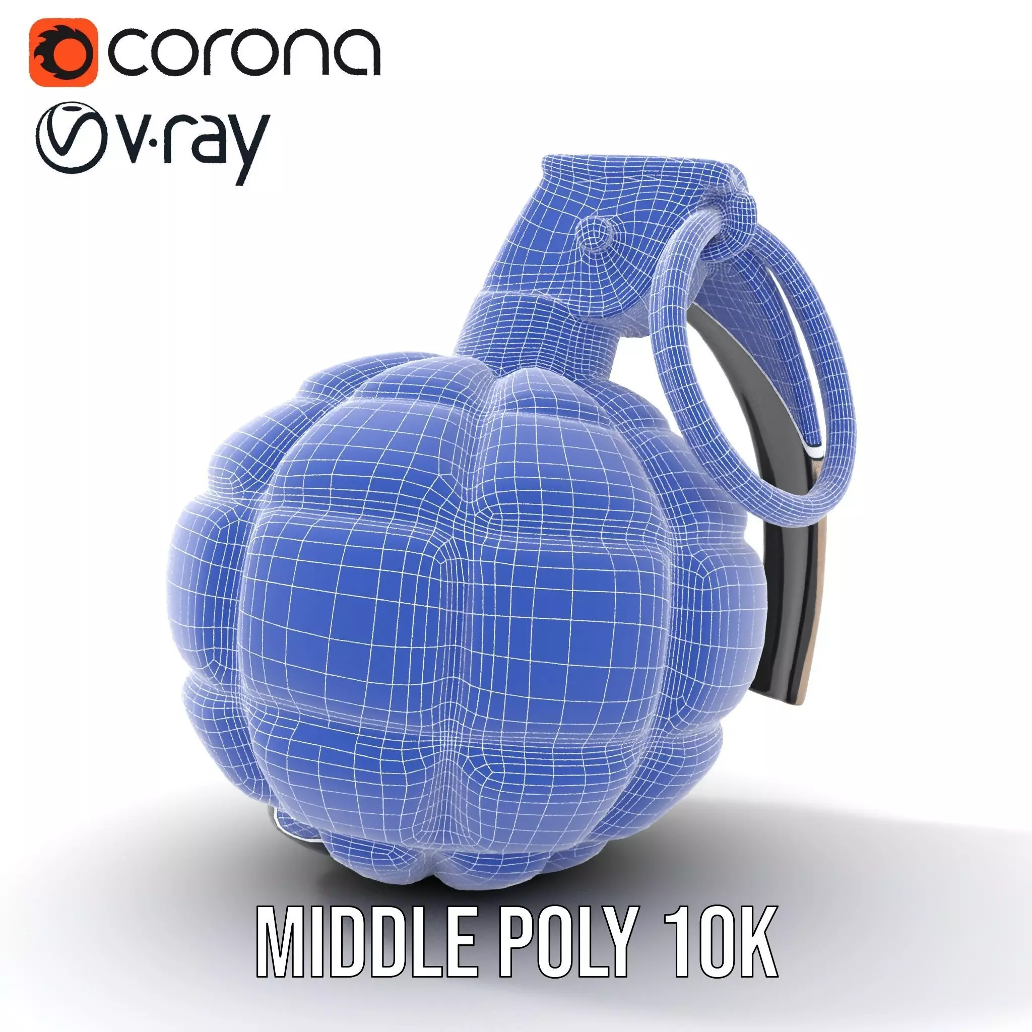 Grenade model pack with detailed texture and design Low-poly 3D model_29
