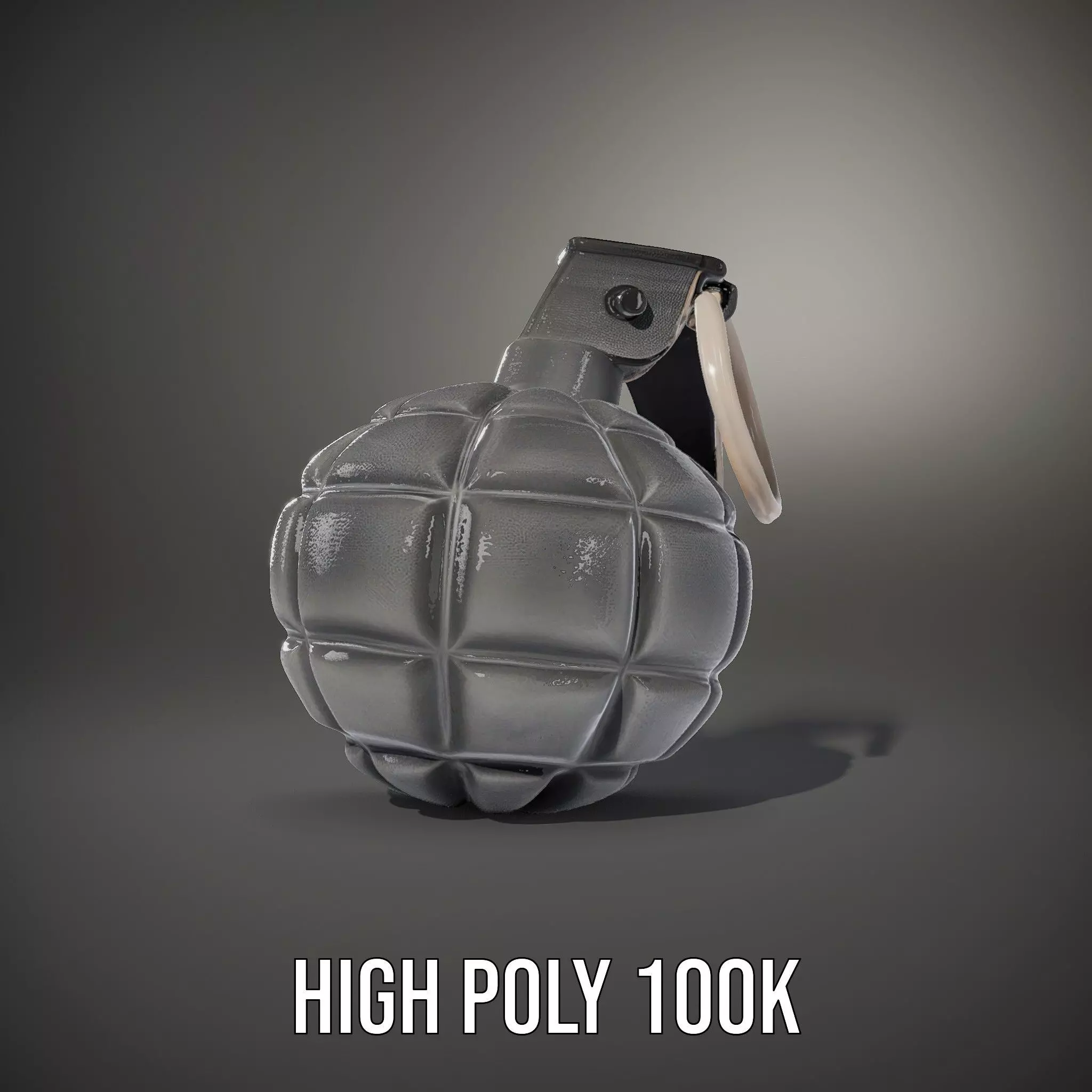 Grenade model pack with detailed texture and design Low-poly 3D model_10