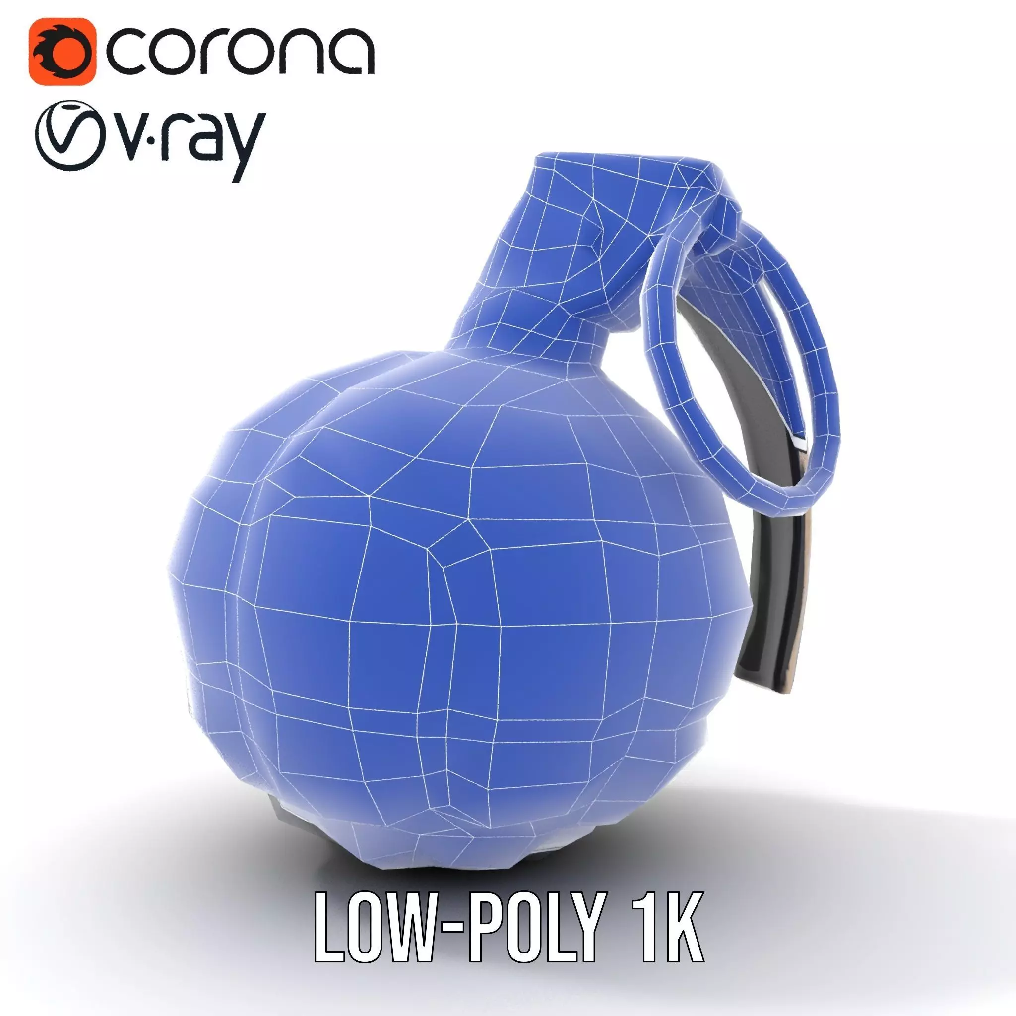 Grenade model pack with detailed texture and design Low-poly 3D model_25