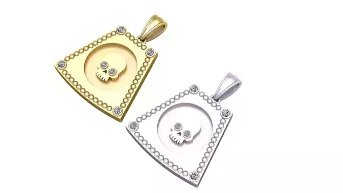 SKULL FACES PENDANT 