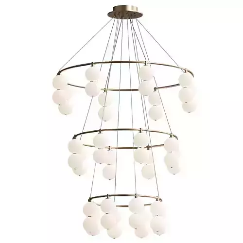 ECHO CHANDELIER 3 TIER ROUND 3D model