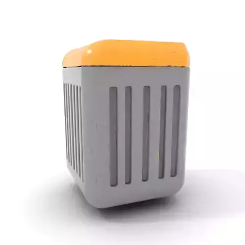 Modern Trash Bin Model Pack with Ribbed Design