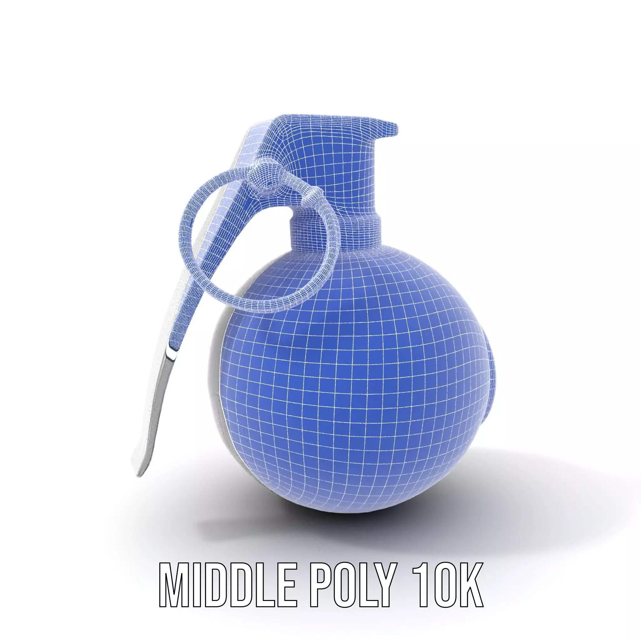 Modern Grenade Model Pack with Metallic Texture Low-poly 3D model_21
