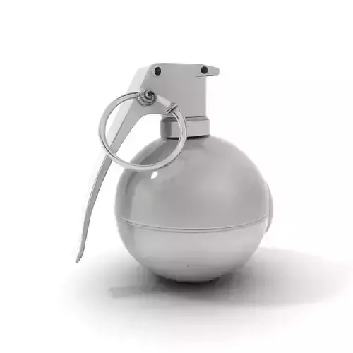 Modern Grenade Model Pack with Metallic Texture Low-poly 3D model