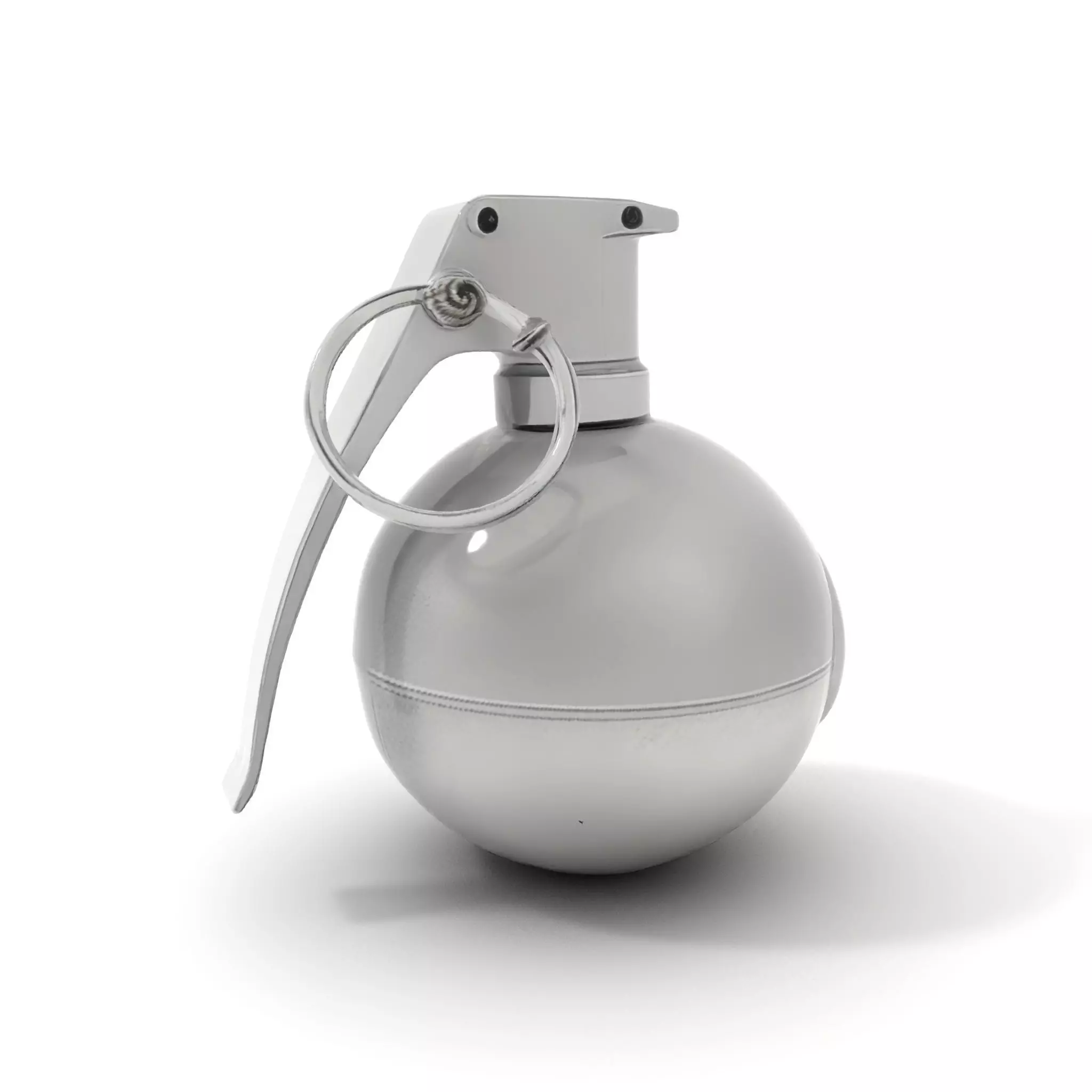 Modern Grenade Model Pack with Metallic Texture Low-poly 3D model_0