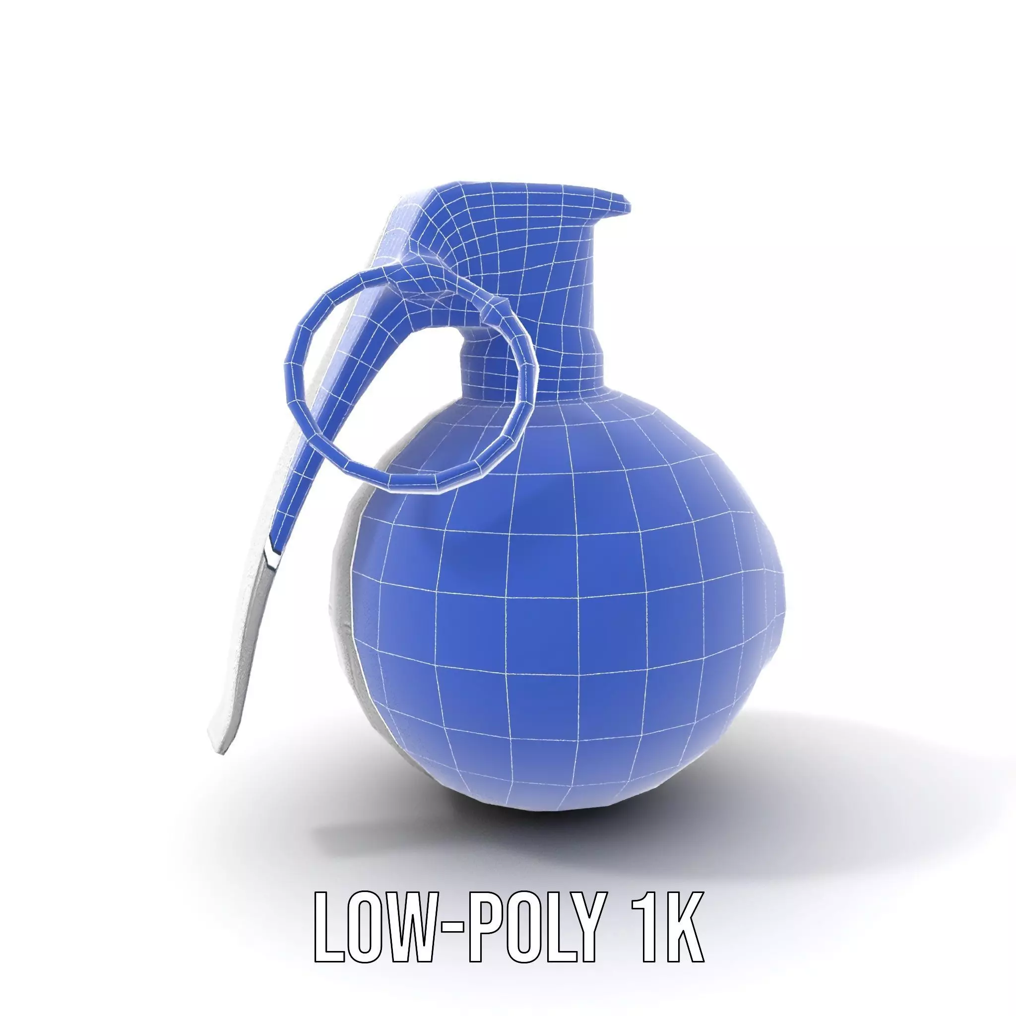 Modern Grenade Model Pack with Metallic Texture Low-poly 3D model_22