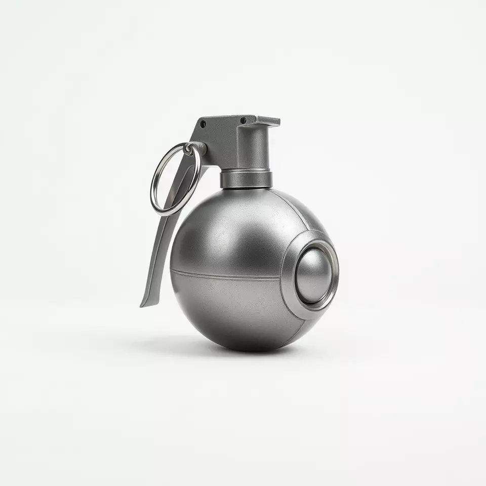 Modern Grenade Model Pack with Metallic Texture Low-poly 3D model_2