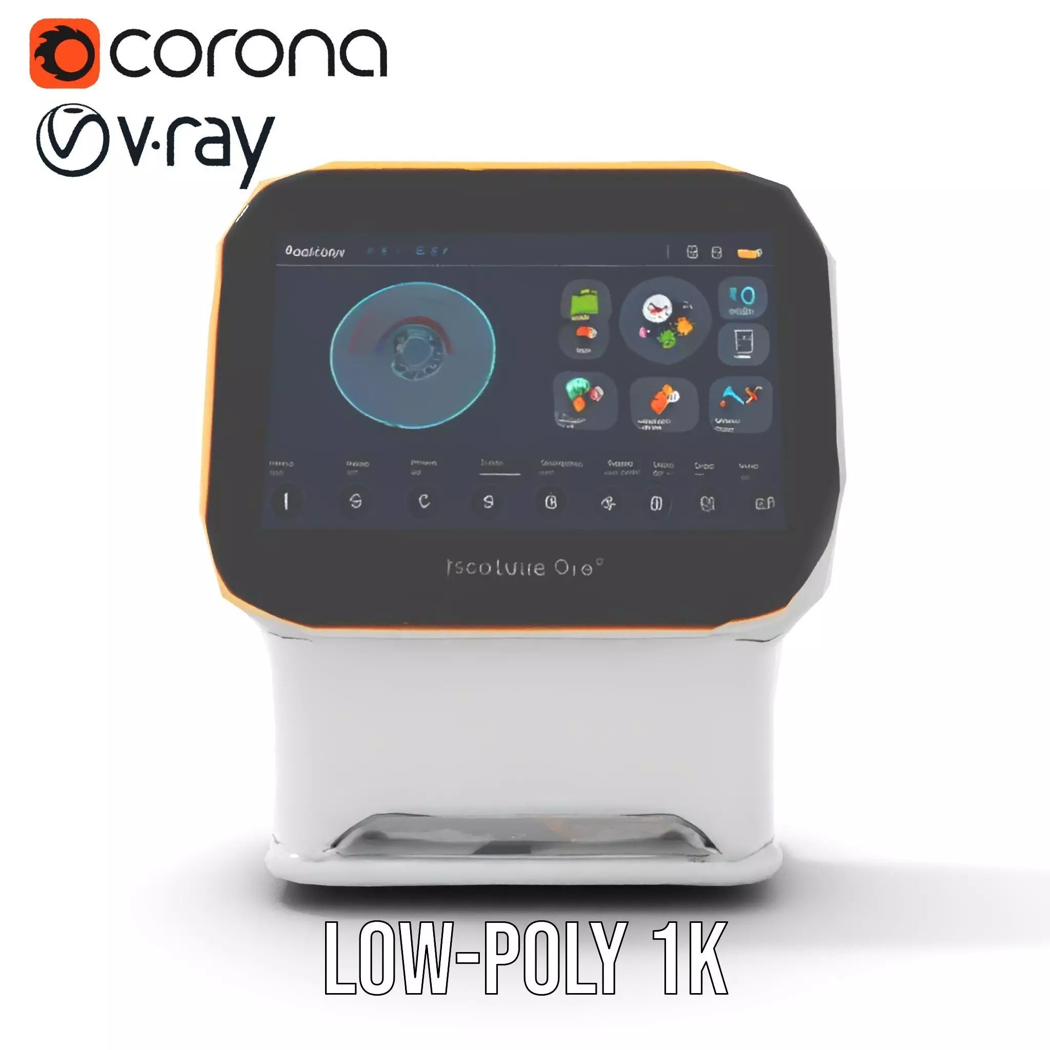 Foodwave One Model Pack for Interactive Kitchen Display Low-poly 3D model_8