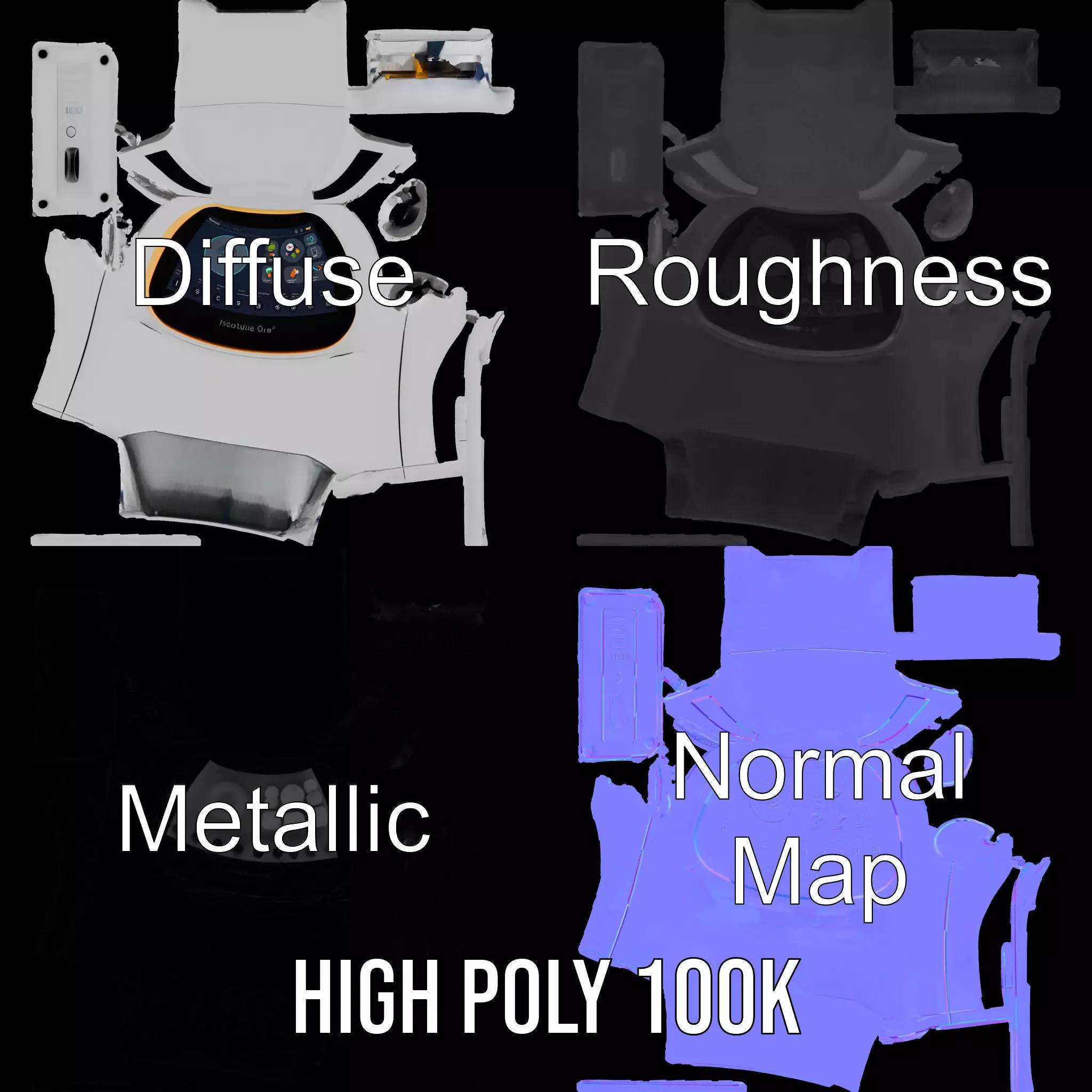 Foodwave One Model Pack for Interactive Kitchen Display Low-poly 3D model_3