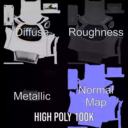 Foodwave One Model Pack for Interactive Kitchen Display Low-poly 3D model 3