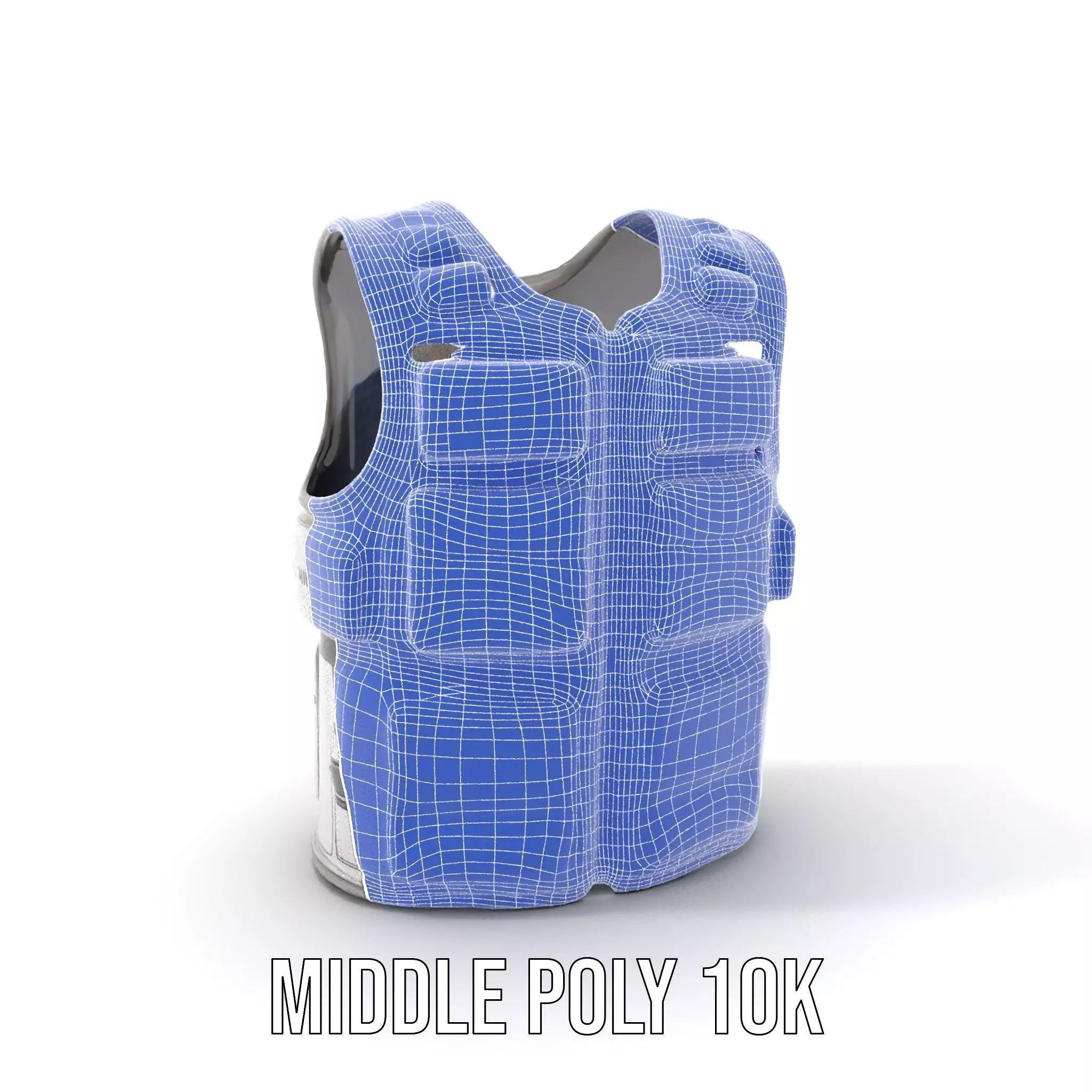 Futuristic Tactical Vest Model Pack Low-poly 3D model_6