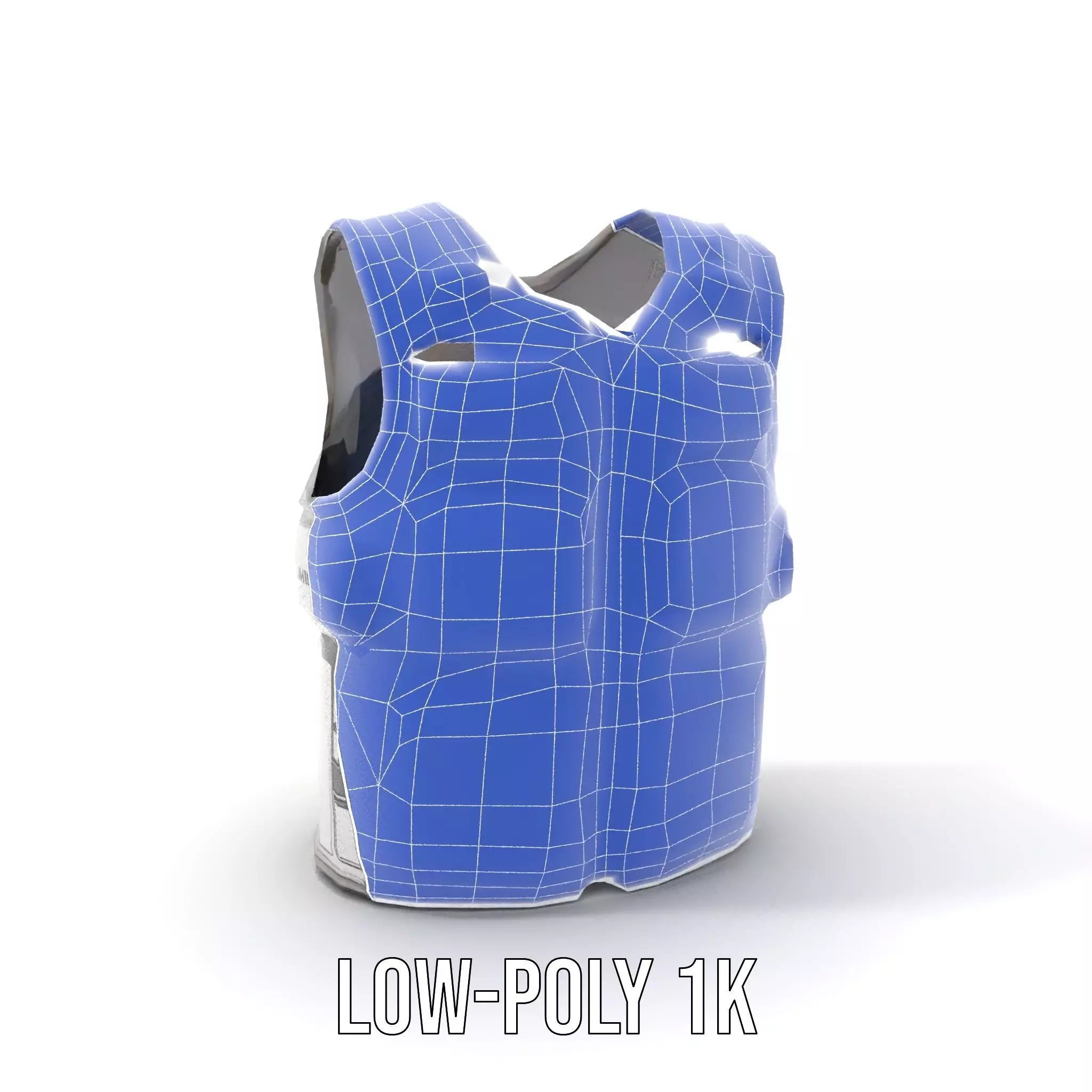 Futuristic Tactical Vest Model Pack Low-poly 3D model_11