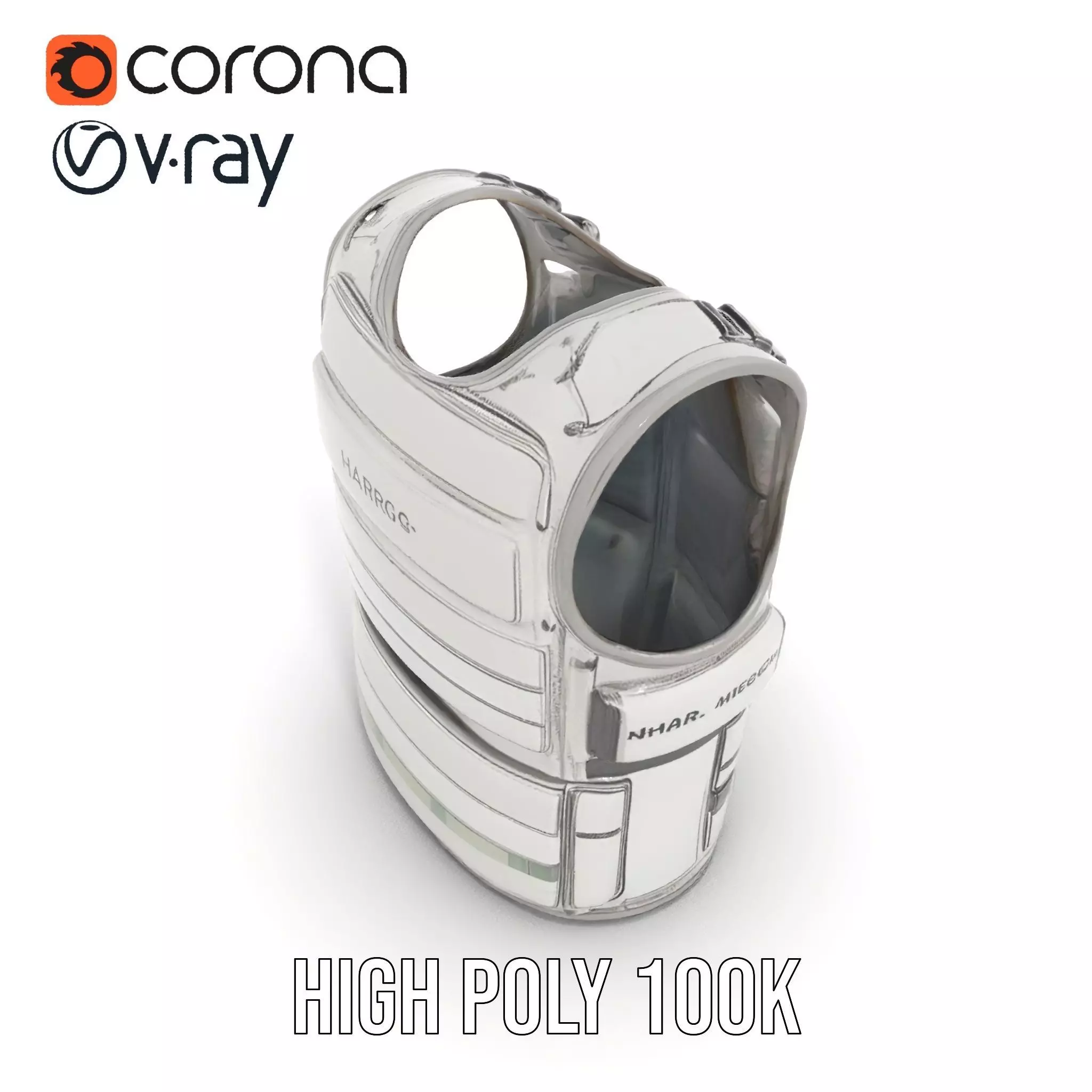 Futuristic Tactical Vest Model Pack Low-poly 3D model_22