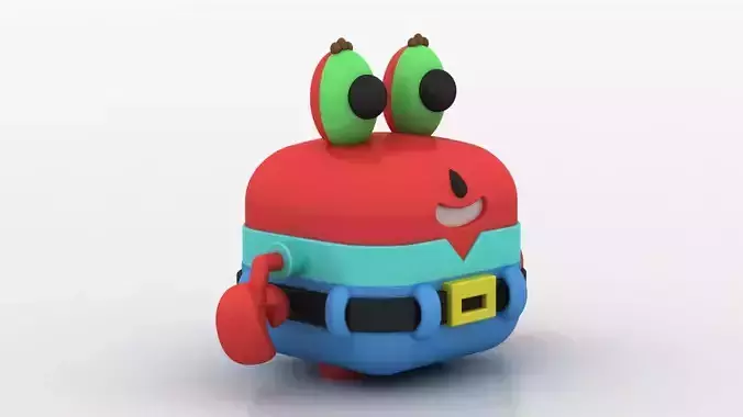  Colorful toy crustacean 3D printable model   3D print model