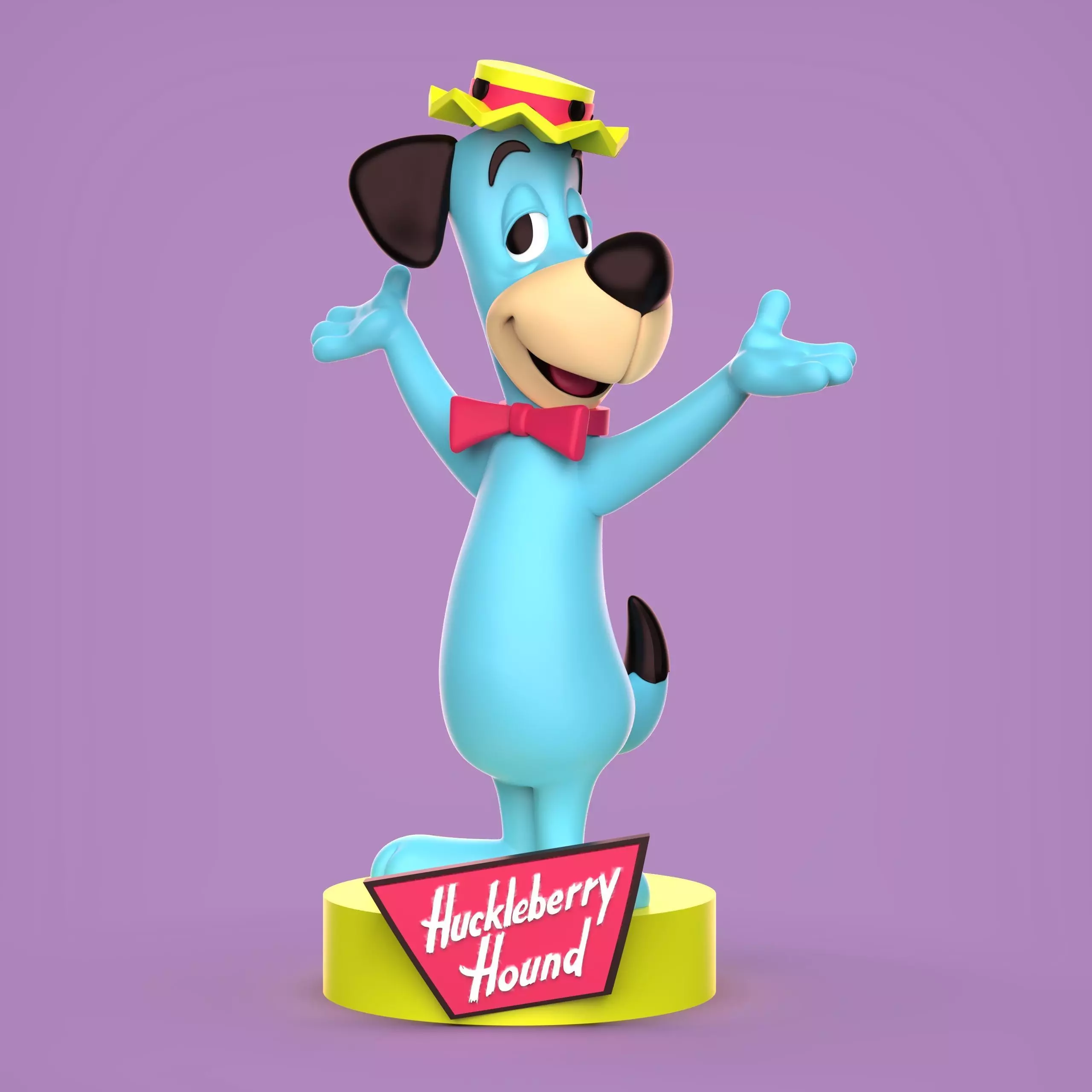 HUCKLEBERRY HOUND 3D print model