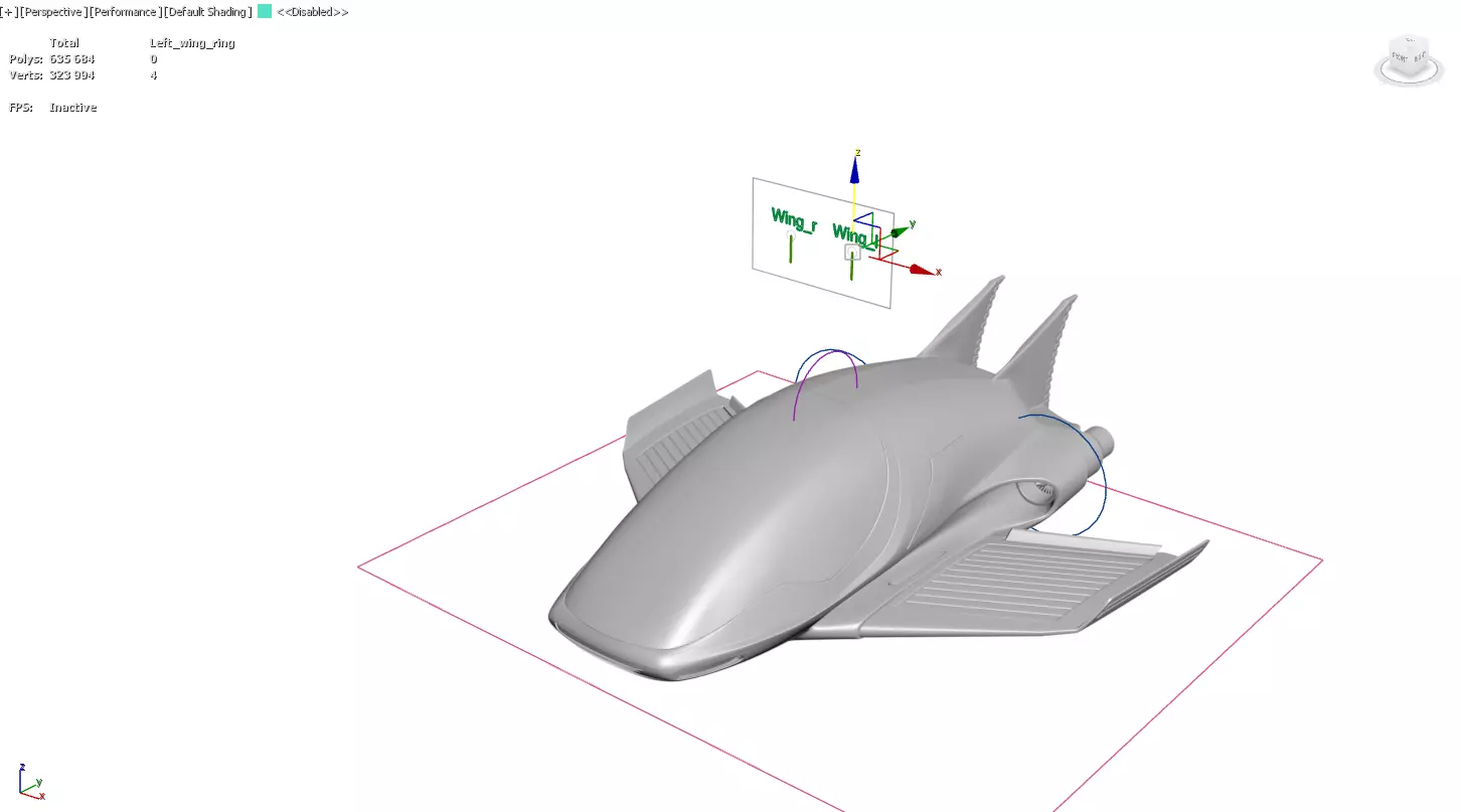 Futuristic Car Consept High Quality Rigged 3D Low-poly 3D model_14