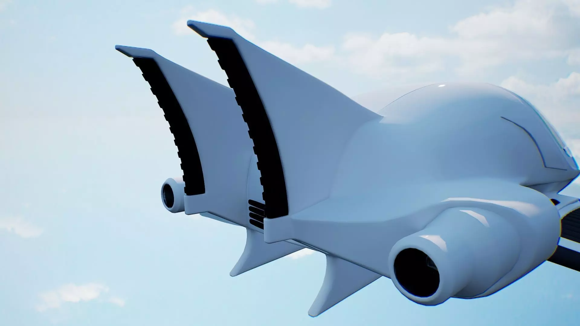 Futuristic Car Consept High Quality Rigged 3D Low-poly 3D model_9