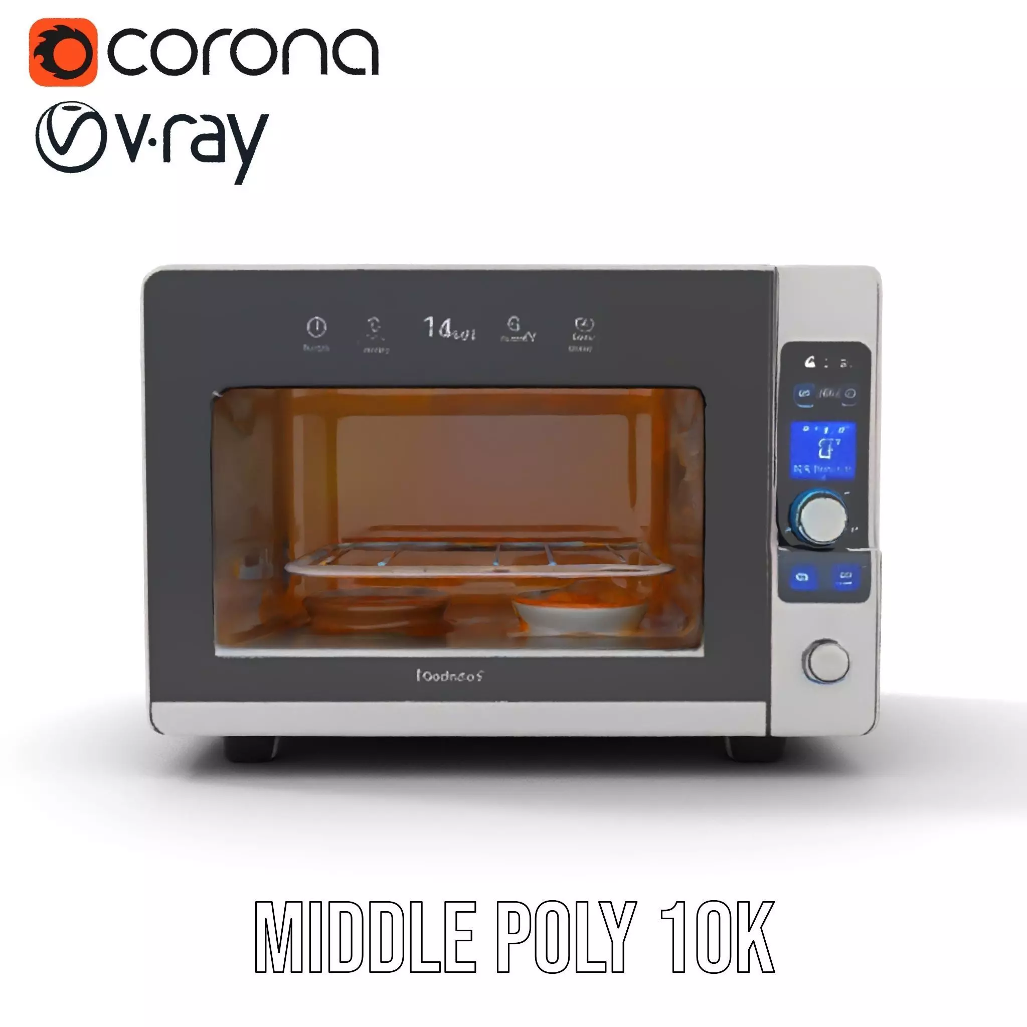 Foodaware Smart Oven model pack Low-poly 3D model_11