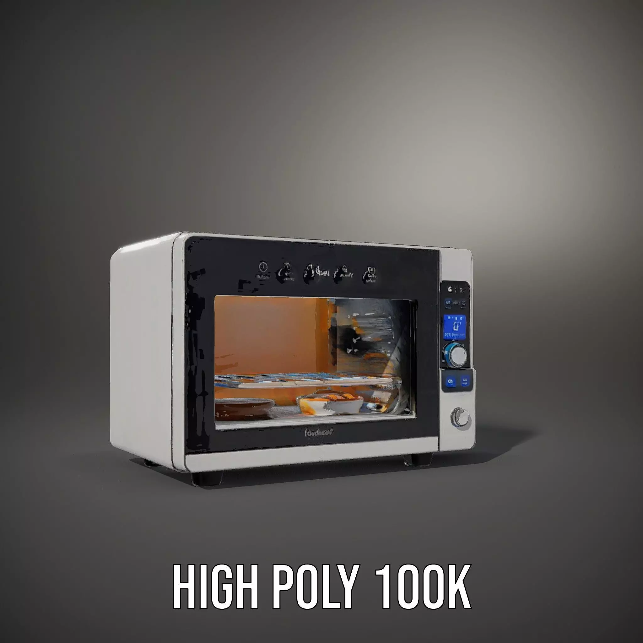 Foodaware Smart Oven model pack Low-poly 3D model_8