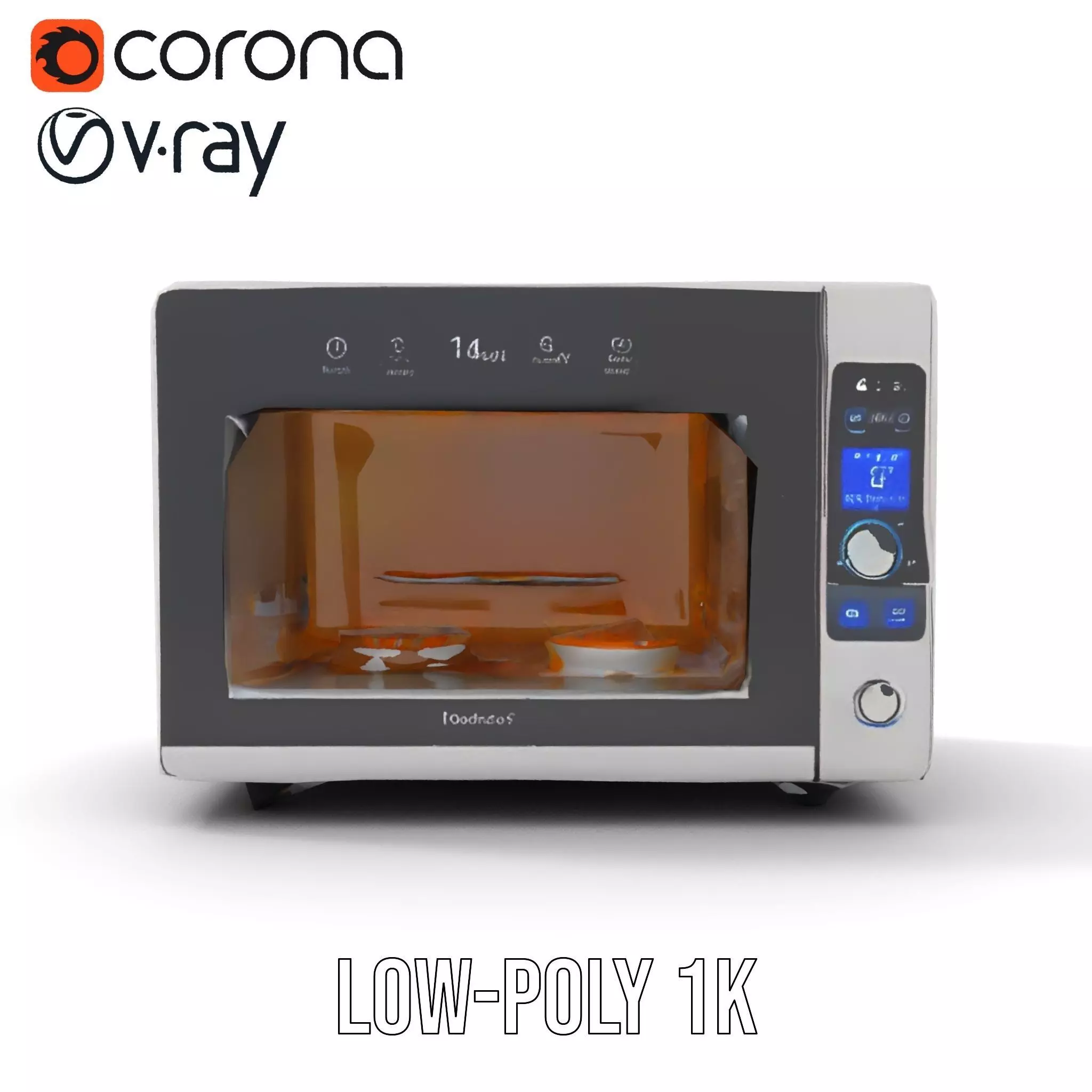 Foodaware Smart Oven model pack Low-poly 3D model_12