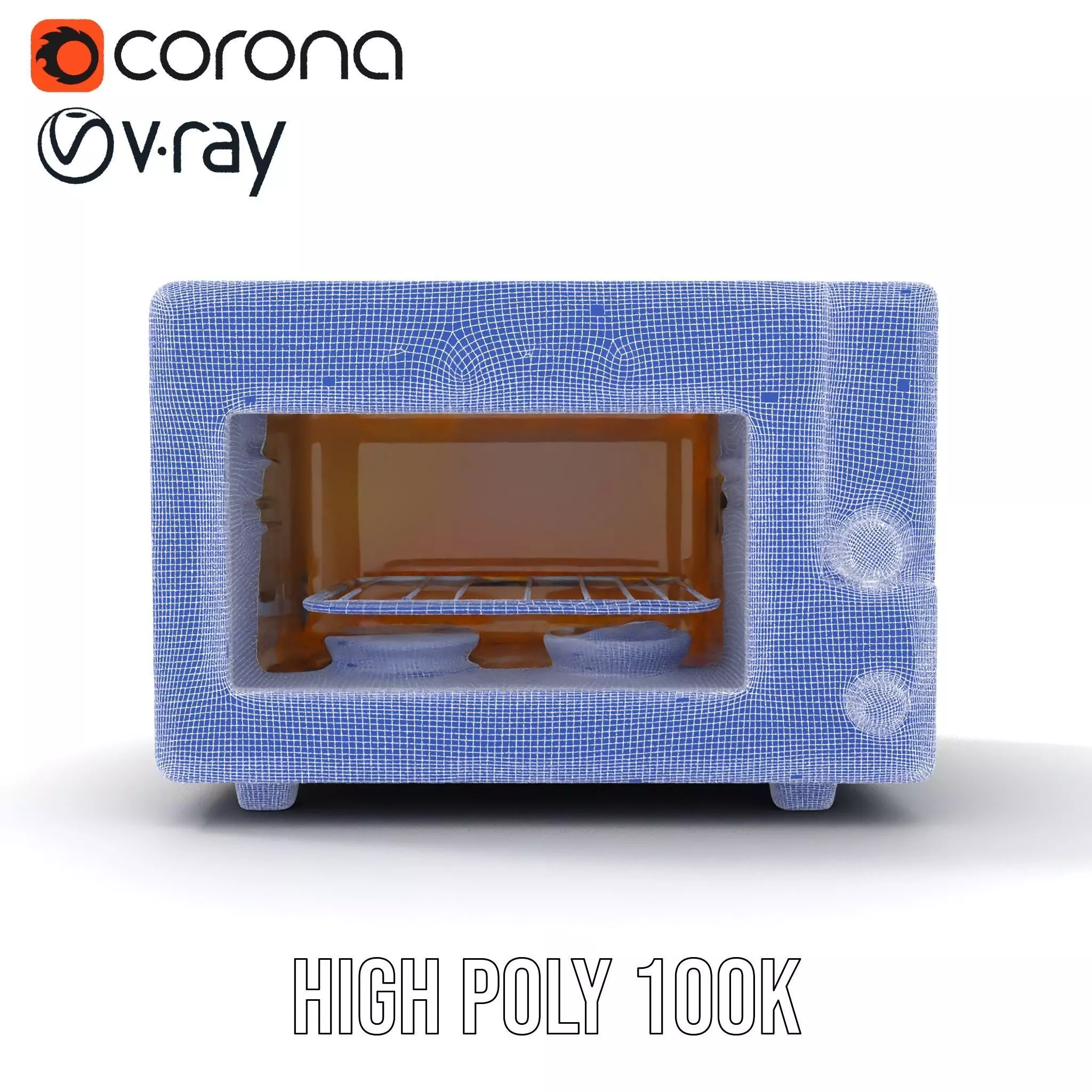 Foodaware Smart Oven model pack Low-poly 3D model_33