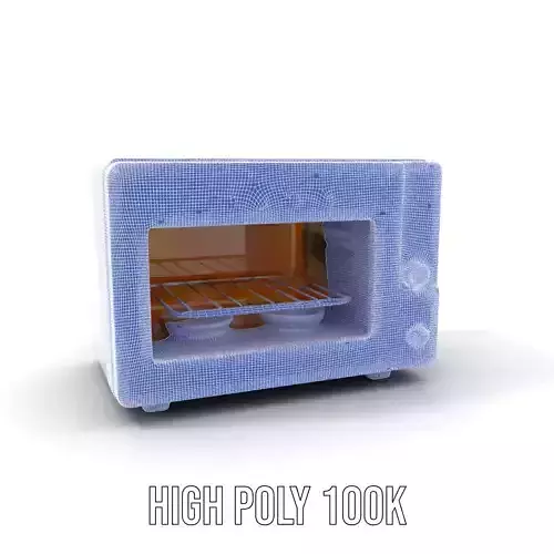 Foodaware Smart Oven model pack Low-poly 3D model 4