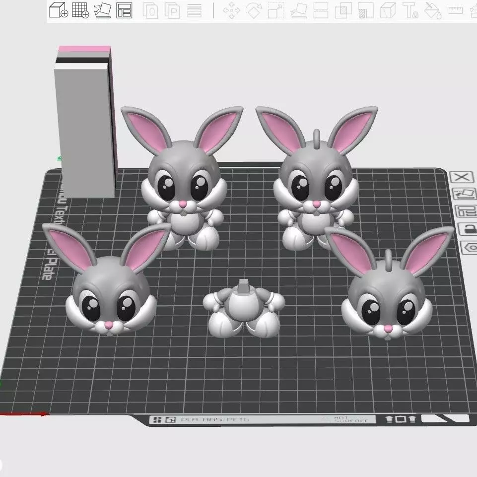 BUGS BUNNY KAWAII 3D print model_10