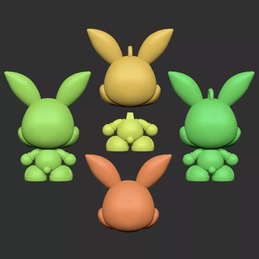BUGS BUNNY KAWAII 3D print model_8