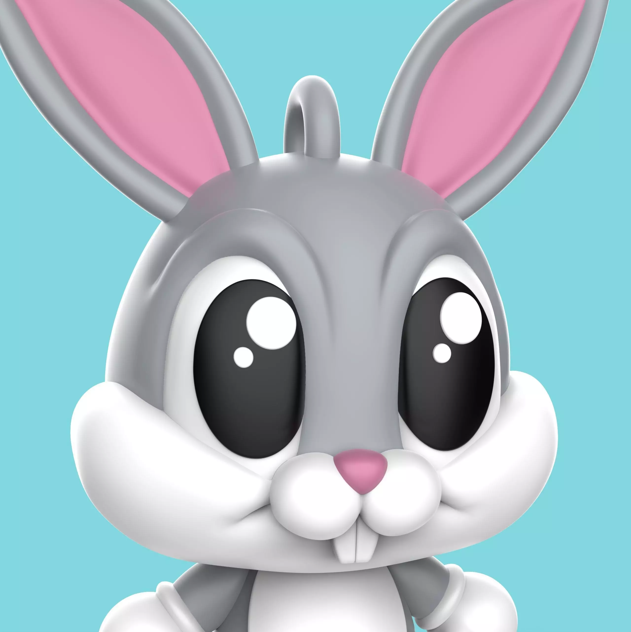 BUGS BUNNY KAWAII 3D print model_6