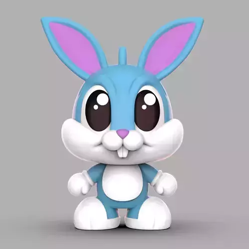 BUGS BUNNY KAWAII 3D print model