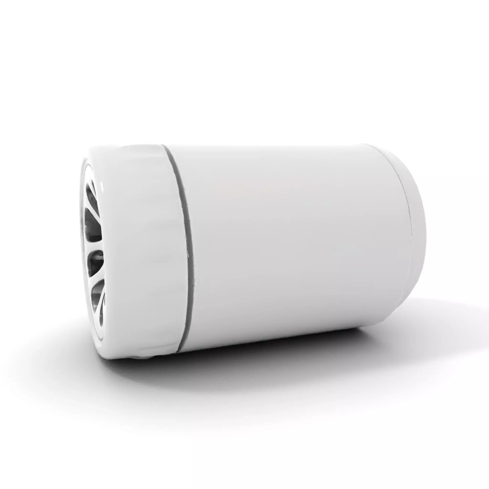 White Cylindrical Air Filter Model Pack Low-poly 3D model_11