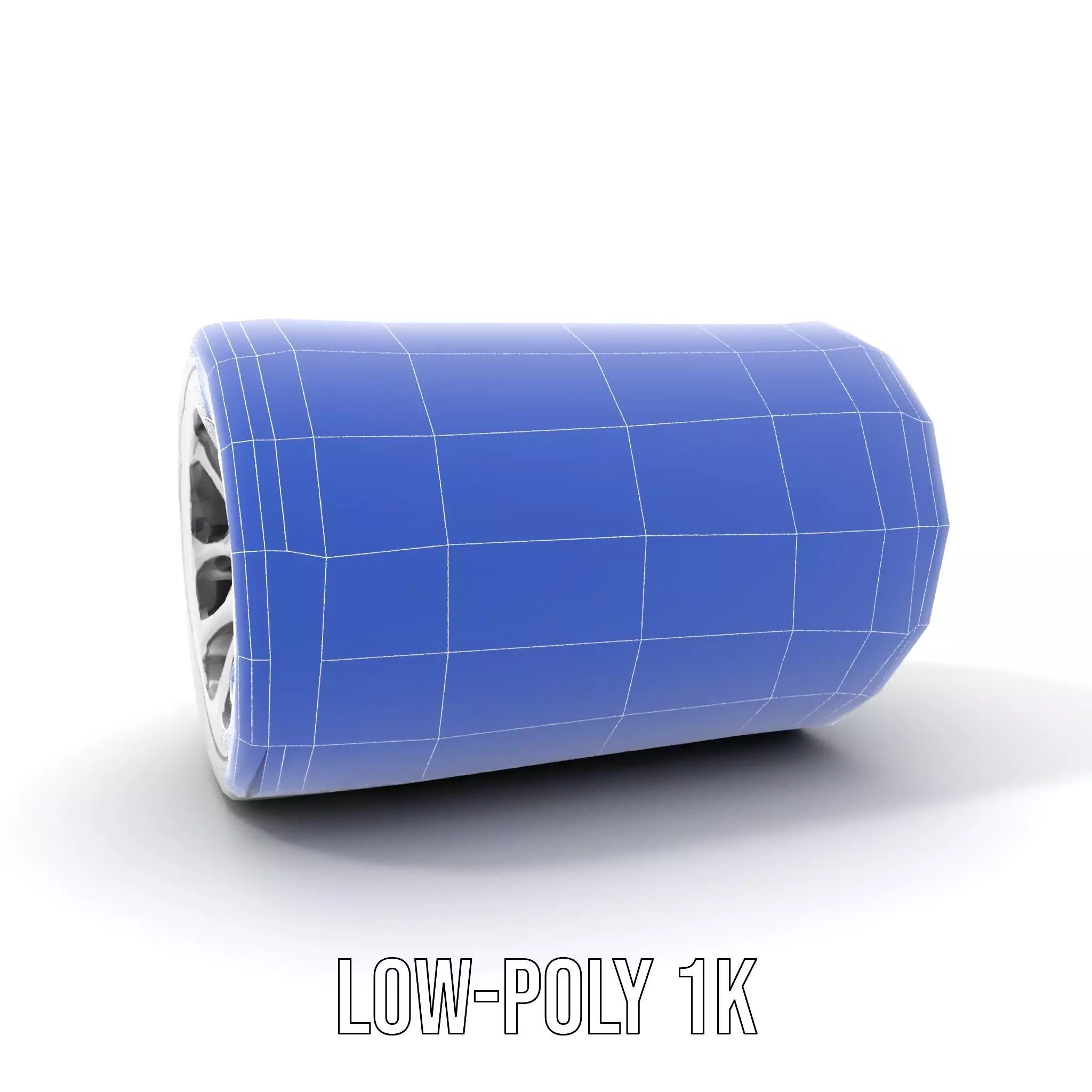 White Cylindrical Air Filter Model Pack Low-poly 3D model_22