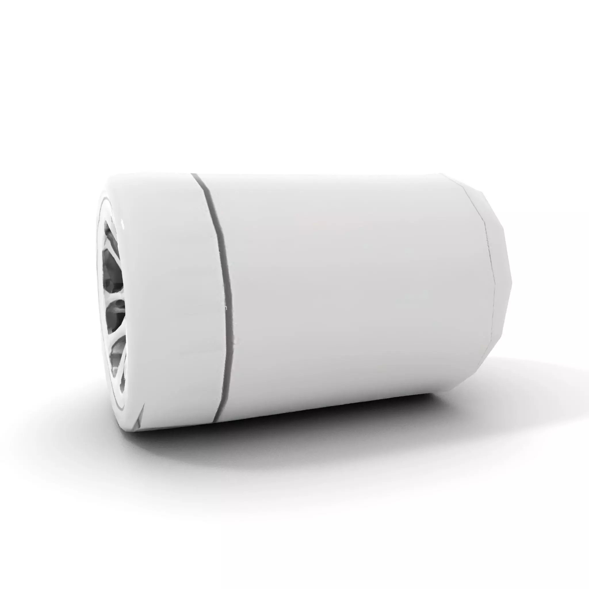 White Cylindrical Air Filter Model Pack Low-poly 3D model_7