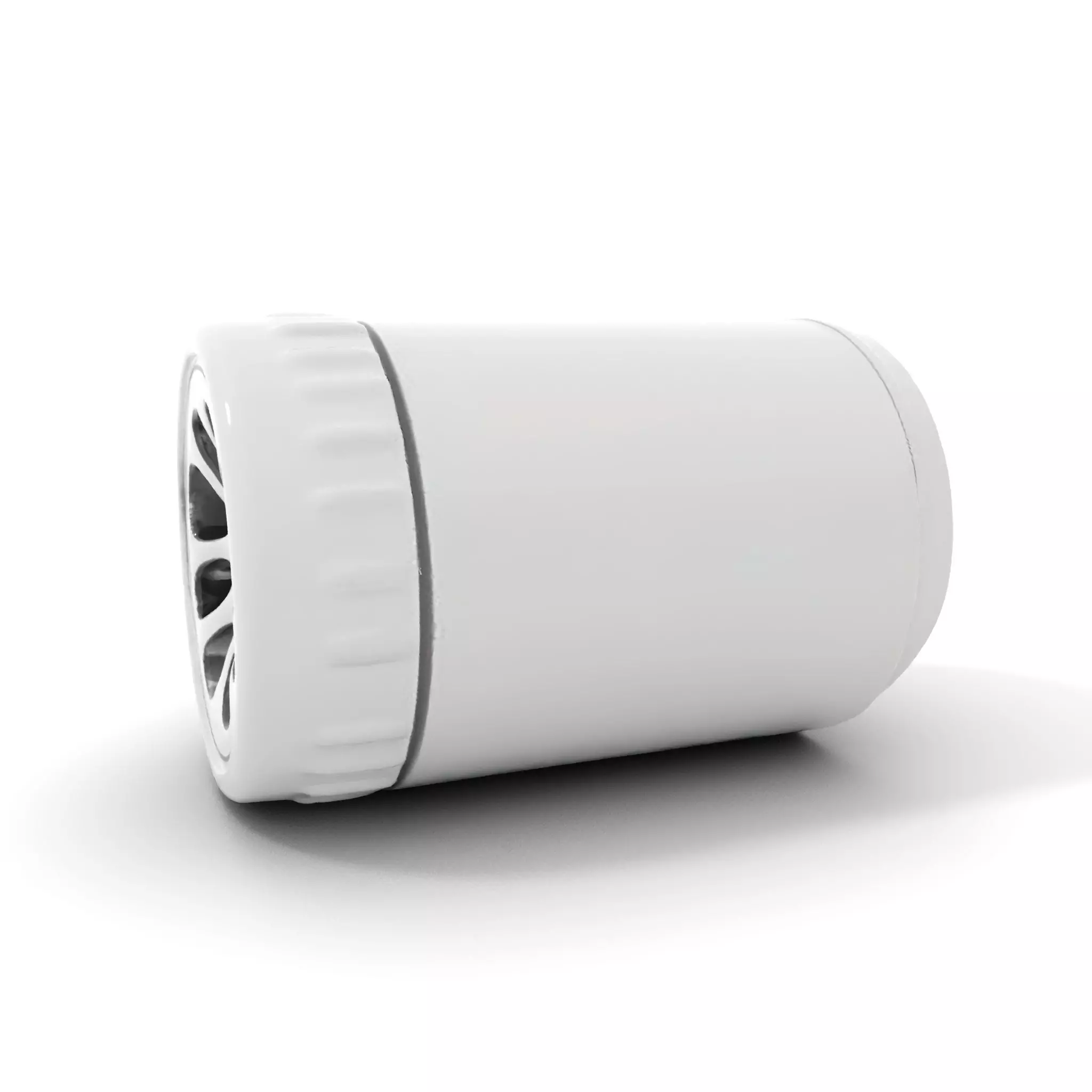 White Cylindrical Air Filter Model Pack Low-poly 3D model_0
