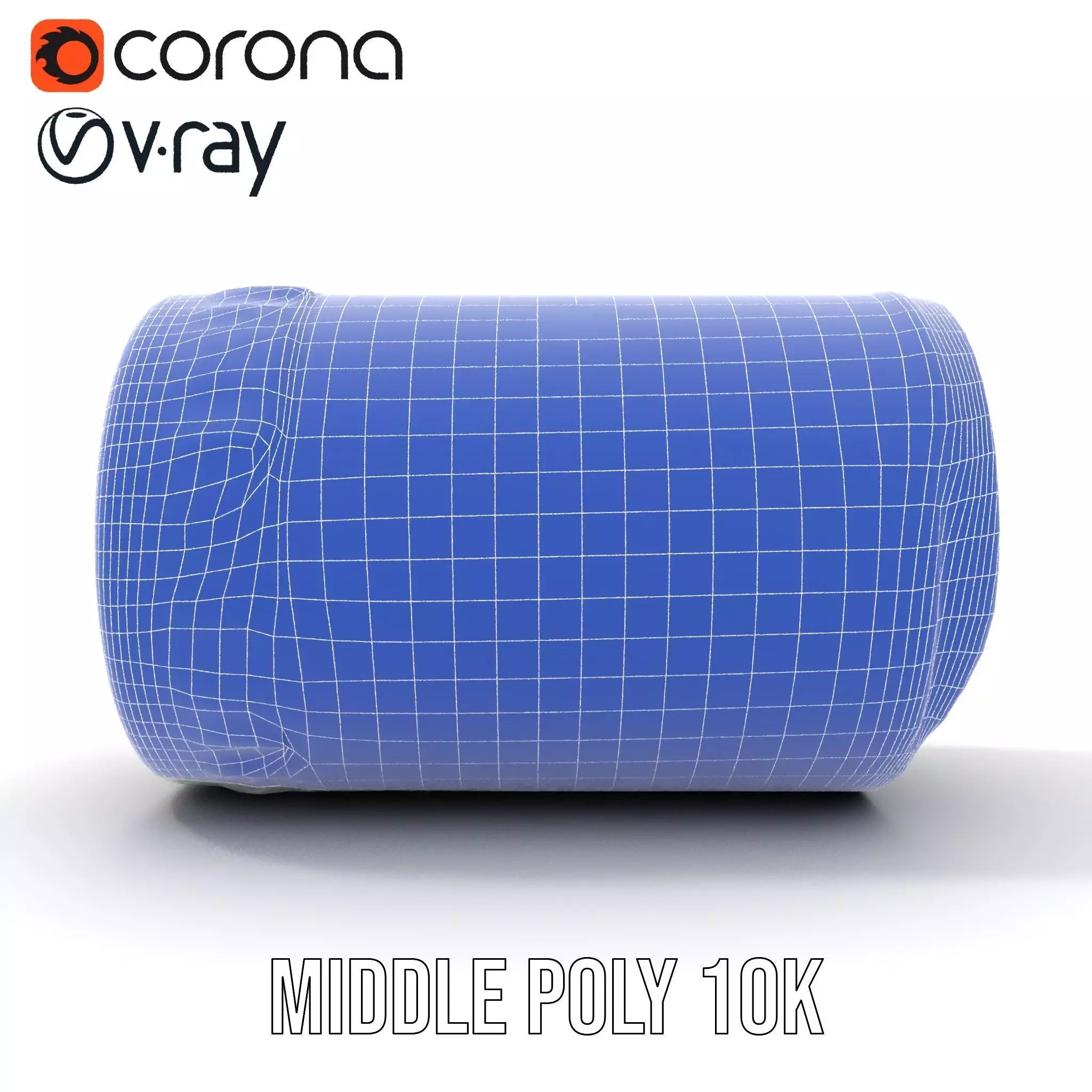 White Cylindrical Air Filter Model Pack Low-poly 3D model_27